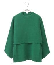 PHFAV63290 GEORGES RECH(小さいサイズ)(メゾン ドゥ サンク) 3WAYニットプルオーバー[洗える] グリーン