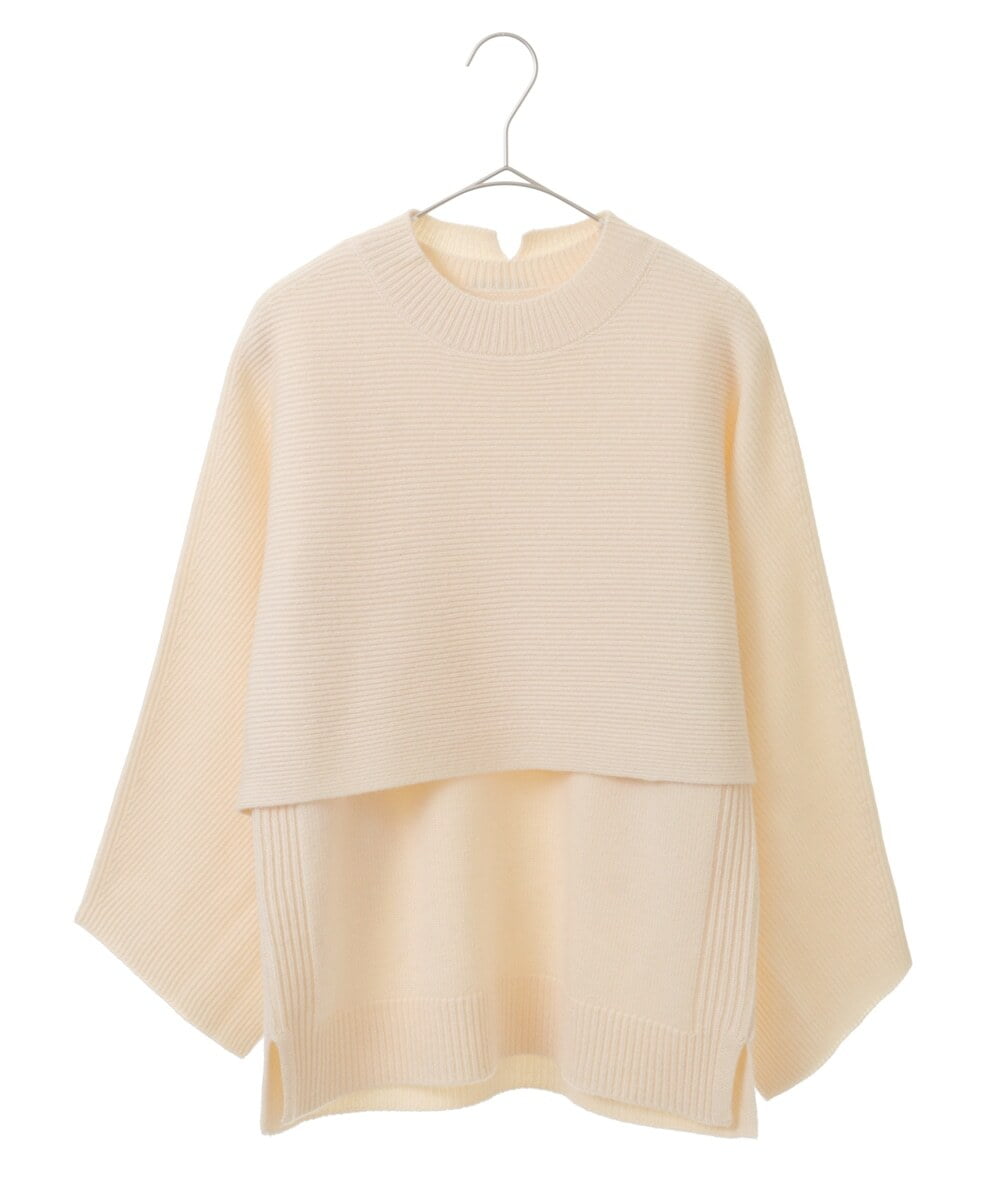 PHFAV63290 GEORGES RECH(小さいサイズ)(メゾン ドゥ サンク) 3WAYニットプルオーバー[洗える] グリーン
