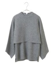 PHFAV63290 GEORGES RECH(小さいサイズ)(メゾン ドゥ サンク) 3WAYニットプルオーバー[洗える] グリーン