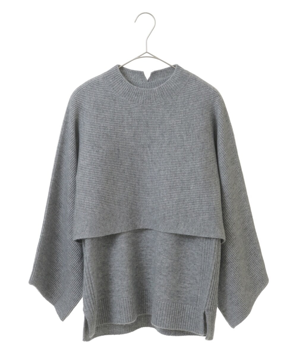 PHFAV63290 GEORGES RECH(小さいサイズ)(メゾン ドゥ サンク) 3WAYニットプルオーバー[洗える] グリーン