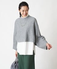 PHFAV63290 GEORGES RECH(小さいサイズ)(メゾン ドゥ サンク) 3WAYニットプルオーバー[洗える] グリーン