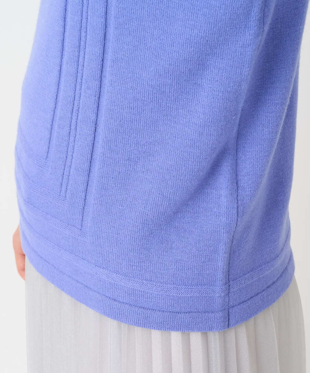 PHFCD57210 GEORGES RECH(小さいサイズ)(メゾン ドゥ サンク) [アンサンブル対応]メリノウールカラーハイネックニット ブルー