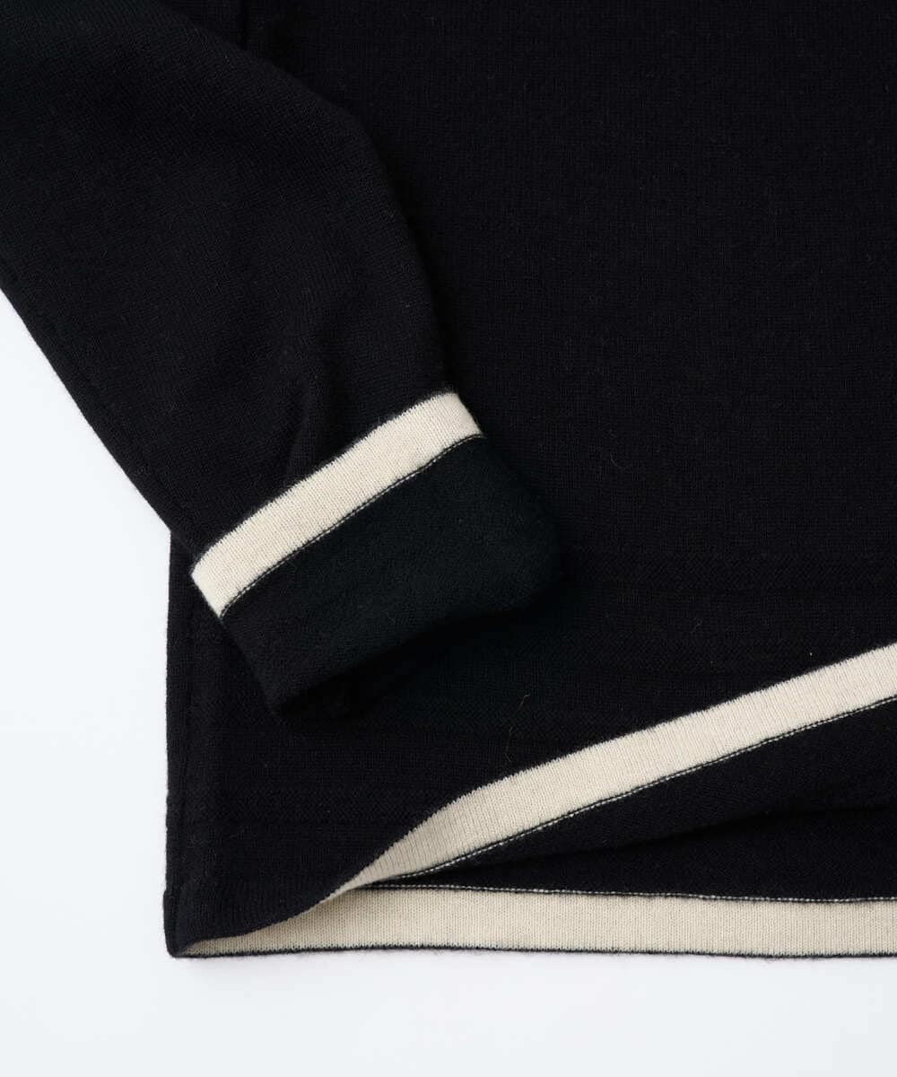 PHFCD57210 GEORGES RECH(小さいサイズ)(メゾン ドゥ サンク) [アンサンブル対応]メリノウールカラーハイネックニット ブルー