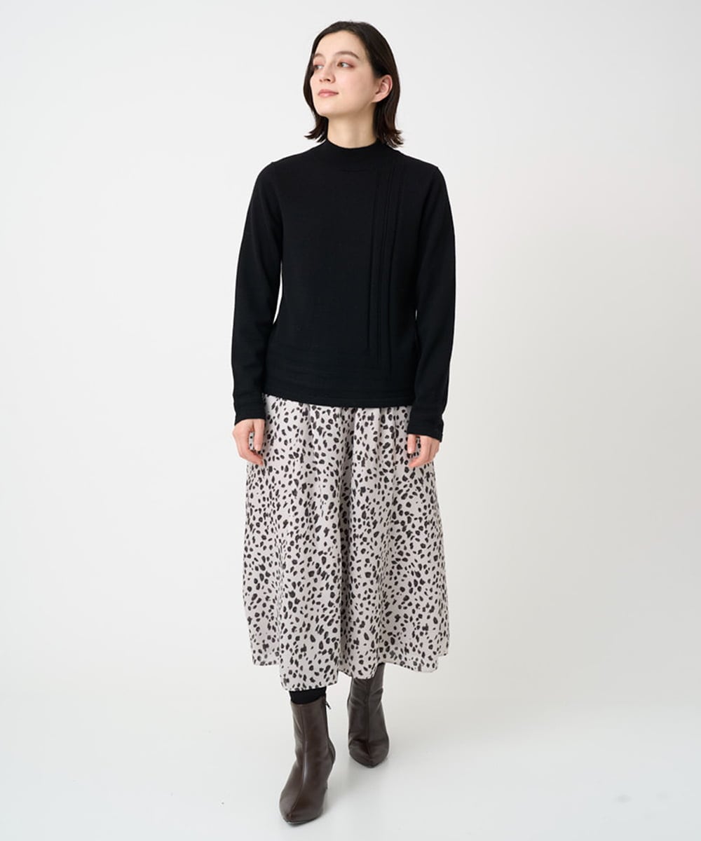 PHFCD57210 GEORGES RECH(小さいサイズ)(メゾン ドゥ サンク) [アンサンブル対応]メリノウールカラーハイネックニット ブルー