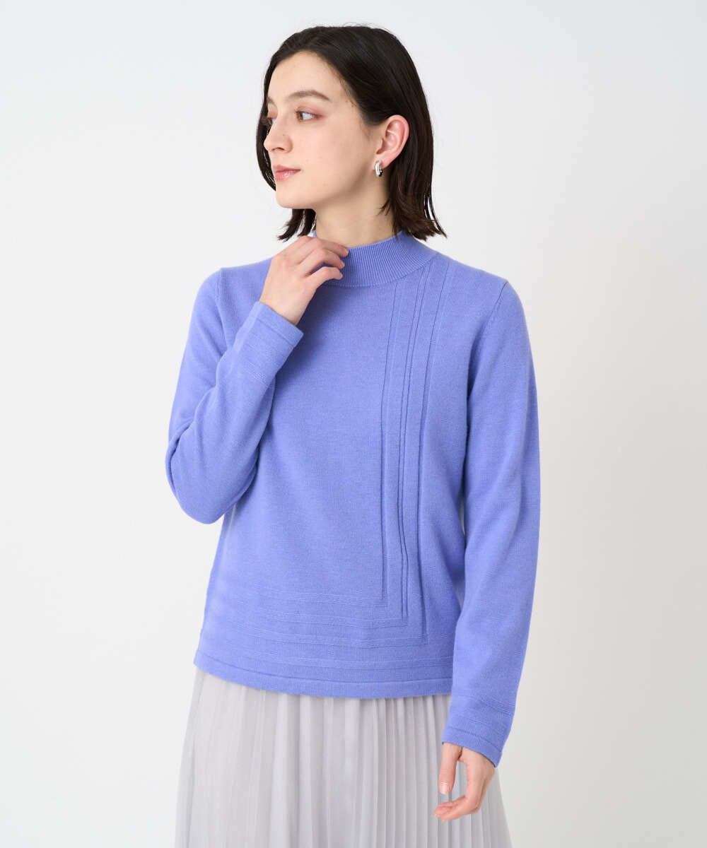 PHFCD57210 GEORGES RECH(小さいサイズ)(メゾン ドゥ サンク) [アンサンブル対応]メリノウールカラーハイネックニット ブルー