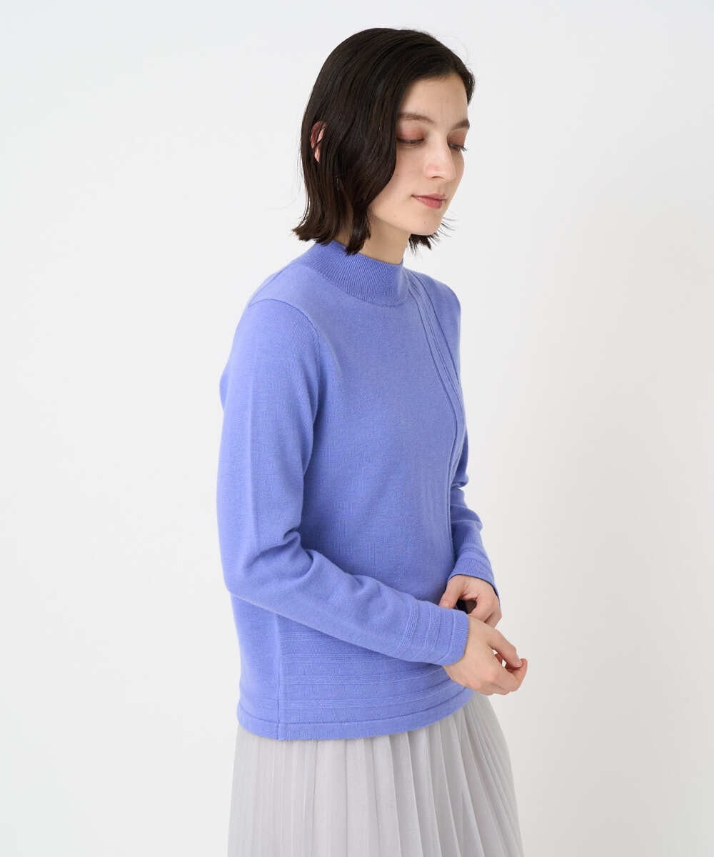 PHFCD57210 GEORGES RECH(小さいサイズ)(メゾン ドゥ サンク) [アンサンブル対応]メリノウールカラーハイネックニット ブルー