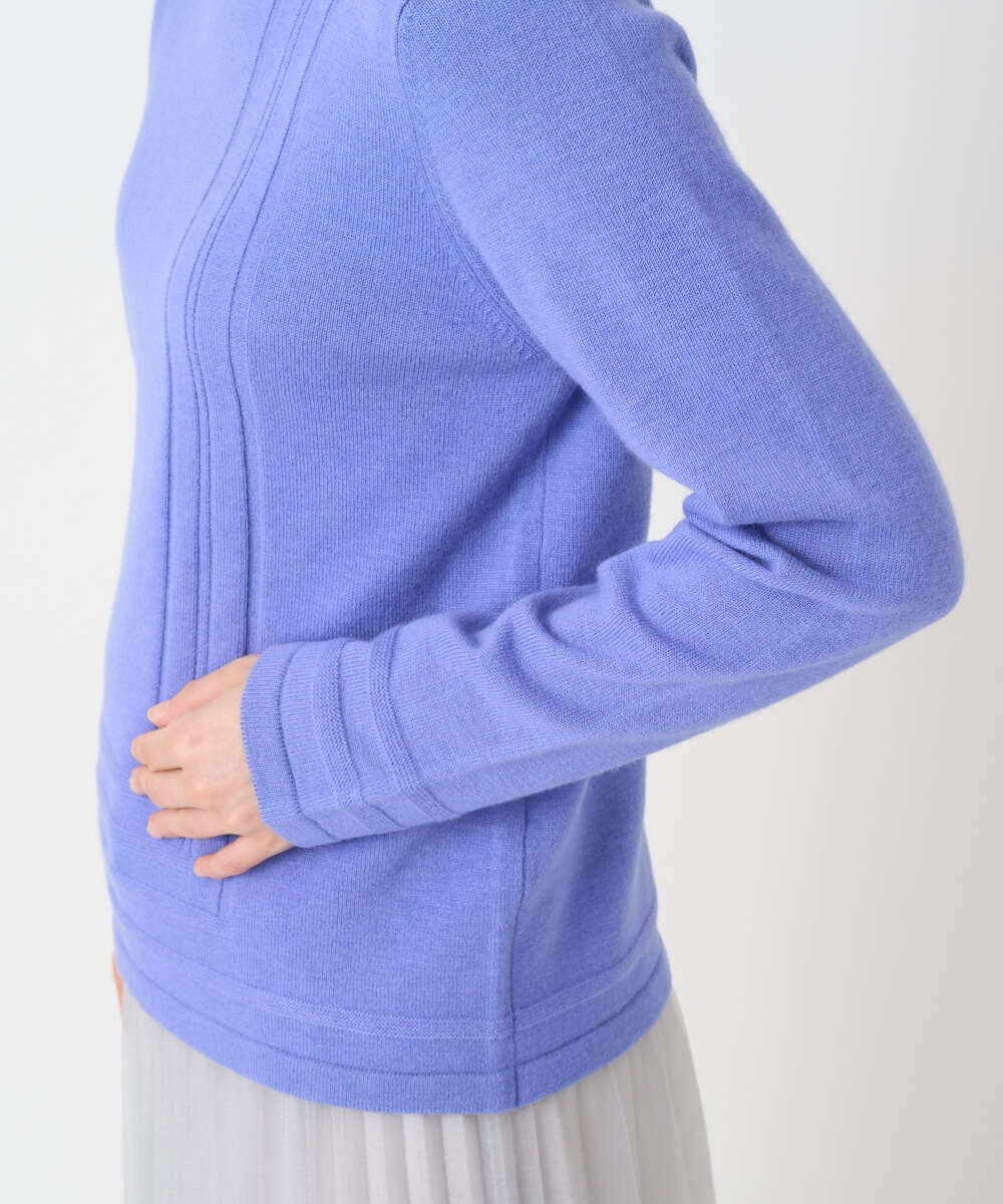 PHFCD57210 GEORGES RECH(小さいサイズ)(メゾン ドゥ サンク) [アンサンブル対応]メリノウールカラーハイネックニット ブルー