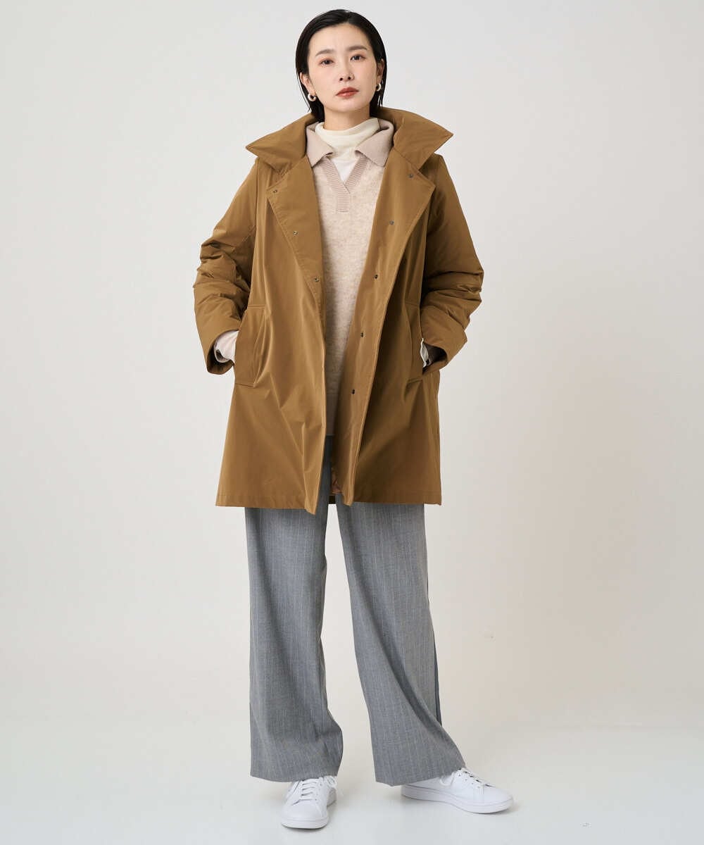 PHFCD58250 GEORGES RECH(小さいサイズ)(メゾン ドゥ サンク) メランジブークレ襟付きニット ライトブルー