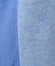 PHFCD58250 GEORGES RECH(小さいサイズ)(メゾン ドゥ サンク) メランジブークレ襟付きニット ライトブルー