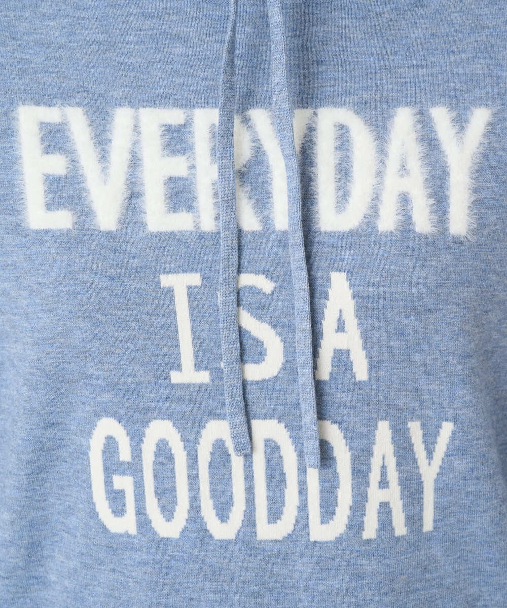 PHFCD61230 GEORGES RECH(小さいサイズ)(メゾン ドゥ サンク) ドロストハイネックロゴニット ライトブルー