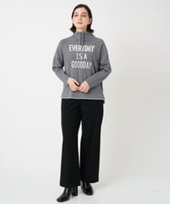 PHFCD61230 GEORGES RECH(小さいサイズ)(メゾン ドゥ サンク) ドロストハイネックロゴニット ライトブルー