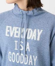 PHFCD61230 GEORGES RECH(小さいサイズ)(メゾン ドゥ サンク) ドロストハイネックロゴニット ライトブルー