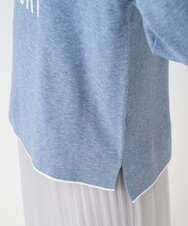 PHFCD61230 GEORGES RECH(小さいサイズ)(メゾン ドゥ サンク) ドロストハイネックロゴニット ライトブルー