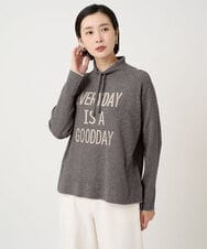 PHFCD61230 GEORGES RECH(小さいサイズ)(メゾン ドゥ サンク) ドロストハイネックロゴニット グレー