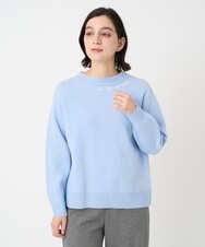 PHFCE70170 GEORGES RECH(小さいサイズ)(メゾン ドゥ サンク) [アンサンブル対応] スウェットライクロゴニット ライトブルー