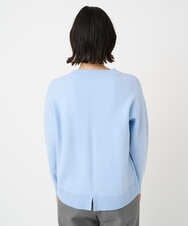 PHFCE70170 GEORGES RECH(小さいサイズ)(メゾン ドゥ サンク) [アンサンブル対応] スウェットライクロゴニット ライトブルー