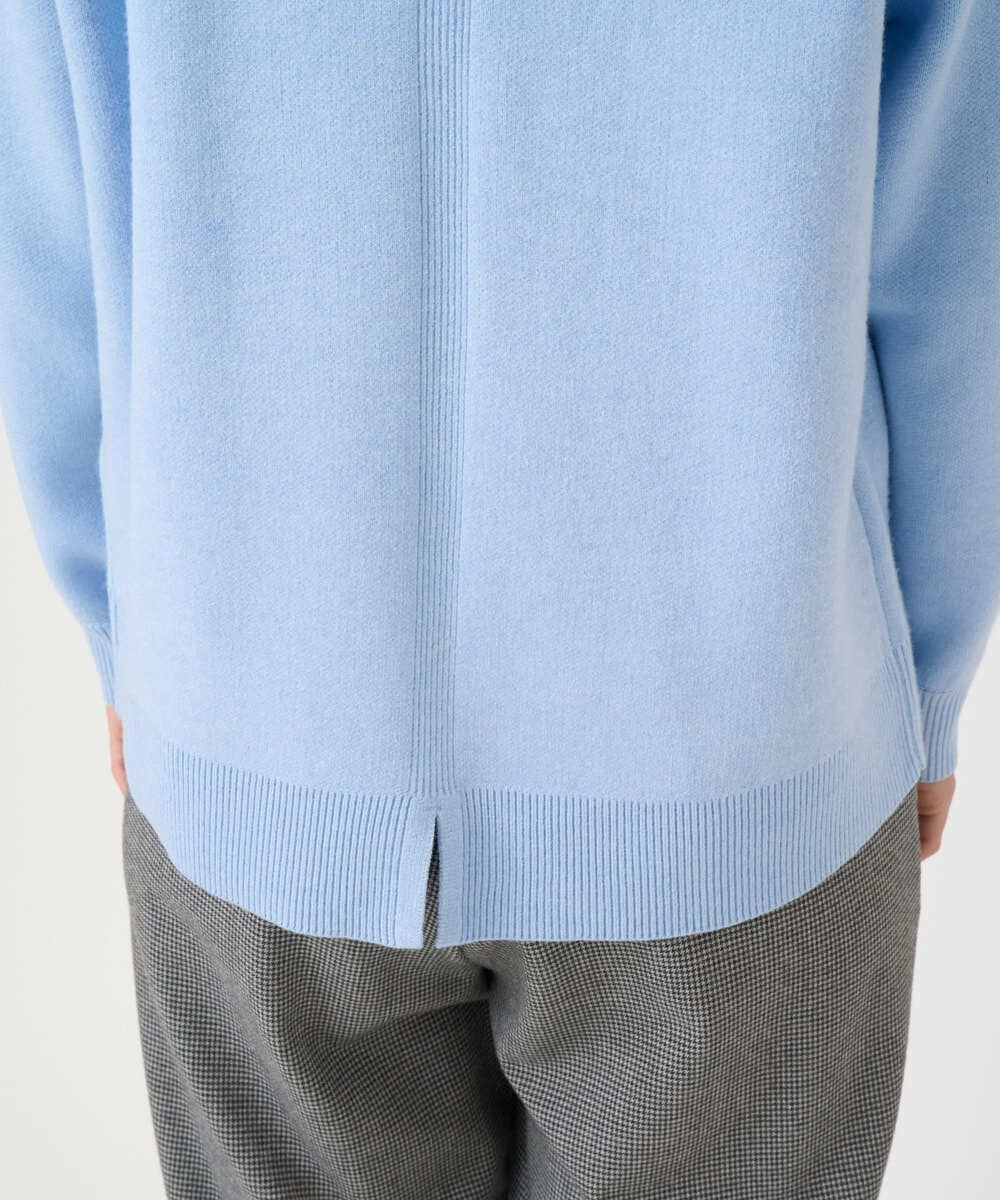 PHFCE70170 GEORGES RECH(小さいサイズ)(メゾン ドゥ サンク) [アンサンブル対応] スウェットライクロゴニット ライトブルー