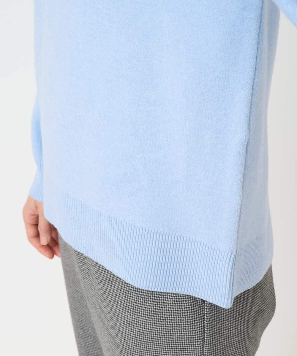 PHFCE70170 GEORGES RECH(小さいサイズ)(メゾン ドゥ サンク) [アンサンブル対応] スウェットライクロゴニット ライトブルー