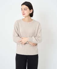 PHFCF51230 GEORGES RECH(小さいサイズ)(メゾン ドゥ サンク) メタリックシャギークルーネックニット ベージュ