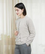 PHFCF51230 GEORGES RECH(小さいサイズ)(メゾン ドゥ サンク) メタリックシャギークルーネックニット ベージュ