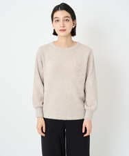 PHFCF51230 GEORGES RECH(小さいサイズ)(メゾン ドゥ サンク) メタリックシャギークルーネックニット ベージュ