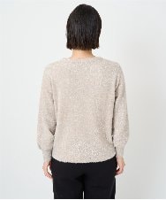 PHFCF51230 GEORGES RECH(小さいサイズ)(メゾン ドゥ サンク) メタリックシャギークルーネックニット ベージュ