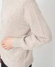 PHFCF51230 GEORGES RECH(小さいサイズ)(メゾン ドゥ サンク) メタリックシャギークルーネックニット ベージュ