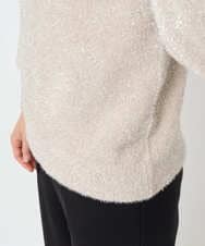 PHFCF51230 GEORGES RECH(小さいサイズ)(メゾン ドゥ サンク) メタリックシャギークルーネックニット ベージュ