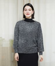 PHFCF51230 GEORGES RECH(小さいサイズ)(メゾン ドゥ サンク) メタリックシャギークルーネックニット ベージュ