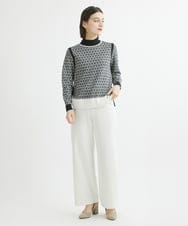 PHFCV05230 GEORGES RECH(小さいサイズ)(メゾン ドゥ サンク) ミックスジャガードハイネックニット ブラック系