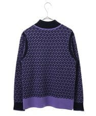 PHFCV05230 GEORGES RECH(小さいサイズ)(メゾン ドゥ サンク) ミックスジャガードハイネックニット ブラック系