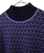 PHFCV05230 GEORGES RECH(小さいサイズ)(メゾン ドゥ サンク) ミックスジャガードハイネックニット ブラック系