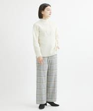 PHFCV06250 GEORGES RECH(小さいサイズ)(メゾン ドゥ サンク) ヘアリーブークレヤーンボトルネックニット ライトグレー