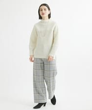 PHFCV06250 GEORGES RECH(小さいサイズ)(メゾン ドゥ サンク) ヘアリーブークレヤーンボトルネックニット ライトグレー