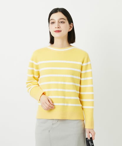 PHFEE04270  ブークレーボーダーニット