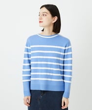 PHFEE04270 GEORGES RECH(小さいサイズ)(メゾン ドゥ サンク) ブークレーボーダーニット ブルー