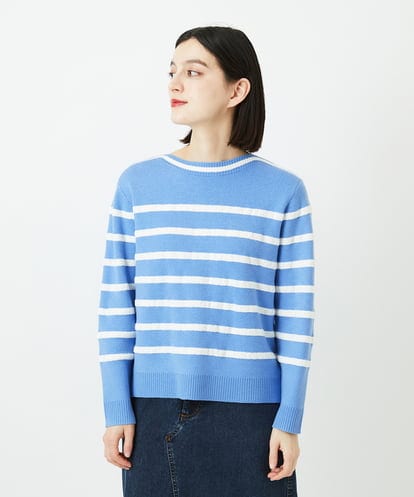 PHFEE04270 GEORGES RECH(小さいサイズ) ブークレーボーダーニット