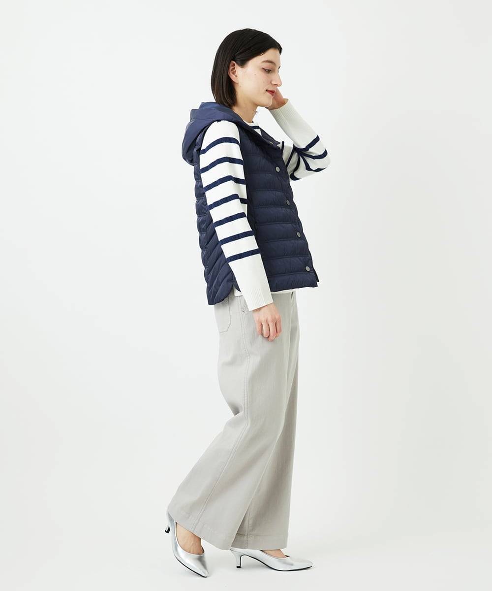 PHFEE04270 GEORGES RECH(小さいサイズ)(メゾン ドゥ サンク) ブークレーボーダーニット アイボリー