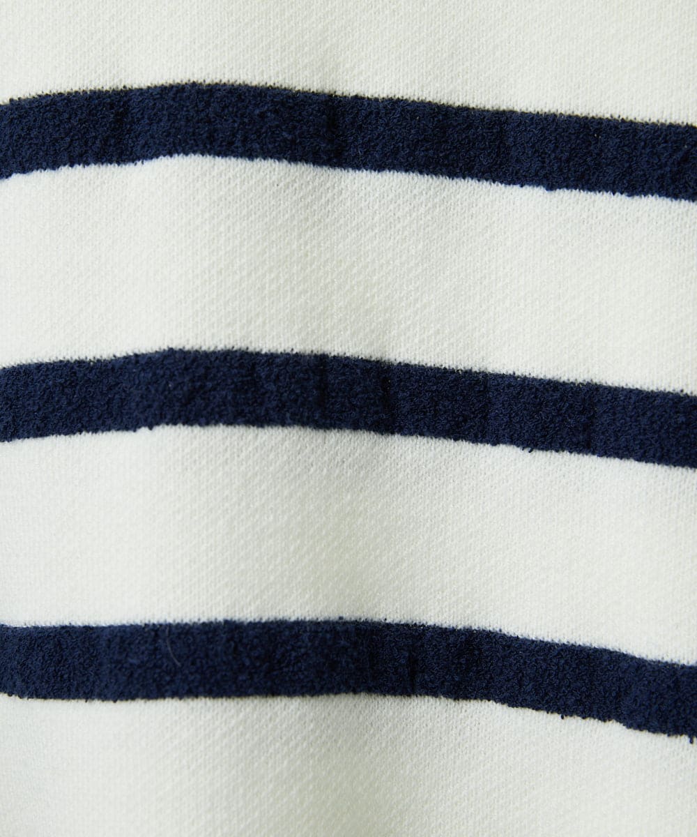 PHFEE04270 GEORGES RECH(小さいサイズ)(メゾン ドゥ サンク) ブークレーボーダーニット アイボリー