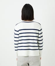 PHFEE04270 GEORGES RECH(小さいサイズ)(メゾン ドゥ サンク) ブークレーボーダーニット アイボリー