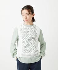 PHFEE23230 GEORGES RECH(小さいサイズ)(メゾン ドゥ サンク) キカレースショートベスト ホワイト