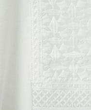 PHFEE23230 GEORGES RECH(小さいサイズ)(メゾン ドゥ サンク) 幾何レースショートニットベスト ホワイト