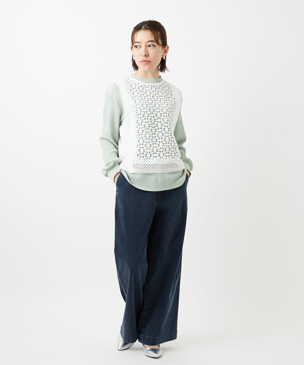 PHFEE23230 GEORGES RECH(小さいサイズ)(メゾン ドゥ サンク) キカレースショートベスト ホワイト