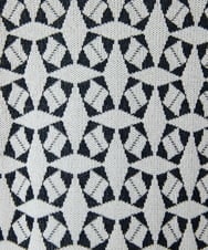 PHFEE26270 GEORGES RECH(小さいサイズ)(メゾン ドゥ サンク)  [日本製]レース柄ジャカードニットプルオーバー ネイビー