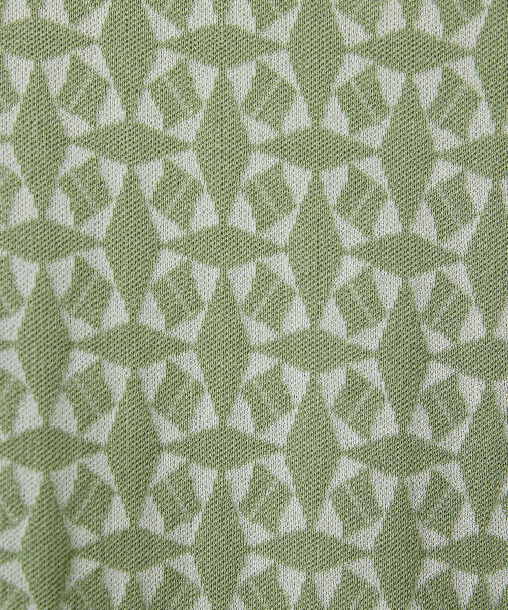 PHFEE26270 GEORGES RECH(小さいサイズ)(メゾン ドゥ サンク)  [日本製]レース柄ジャカードニットプルオーバー ネイビー