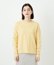 PHFEF15230 GEORGES RECH(小さいサイズ)(メゾン ドゥ サンク) ケーブル柄ニットプルオーバー イエロー