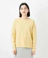 PHFEF15230 GEORGES RECH(小さいサイズ)(メゾン ドゥ サンク) ケーブル柄ニットプルオーバー イエロー