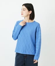 PHFEF15230 GEORGES RECH(小さいサイズ)(メゾン ドゥ サンク) ケーブル柄ニットプルオーバー ライトグレー