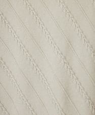 PHFEF15230 GEORGES RECH(小さいサイズ)(メゾン ドゥ サンク) ケーブル柄ニットプルオーバー ライトグレー