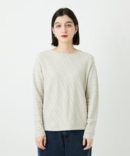 PHFEF15230 GEORGES RECH(小さいサイズ)(メゾン ドゥ サンク) ケーブル柄ニットプルオーバー ライトグレー